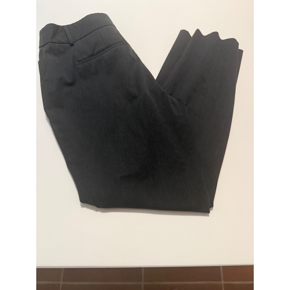 Ann Taylor Factory Womens Charcoal Gray Straight Leg Dress Pants Size 10